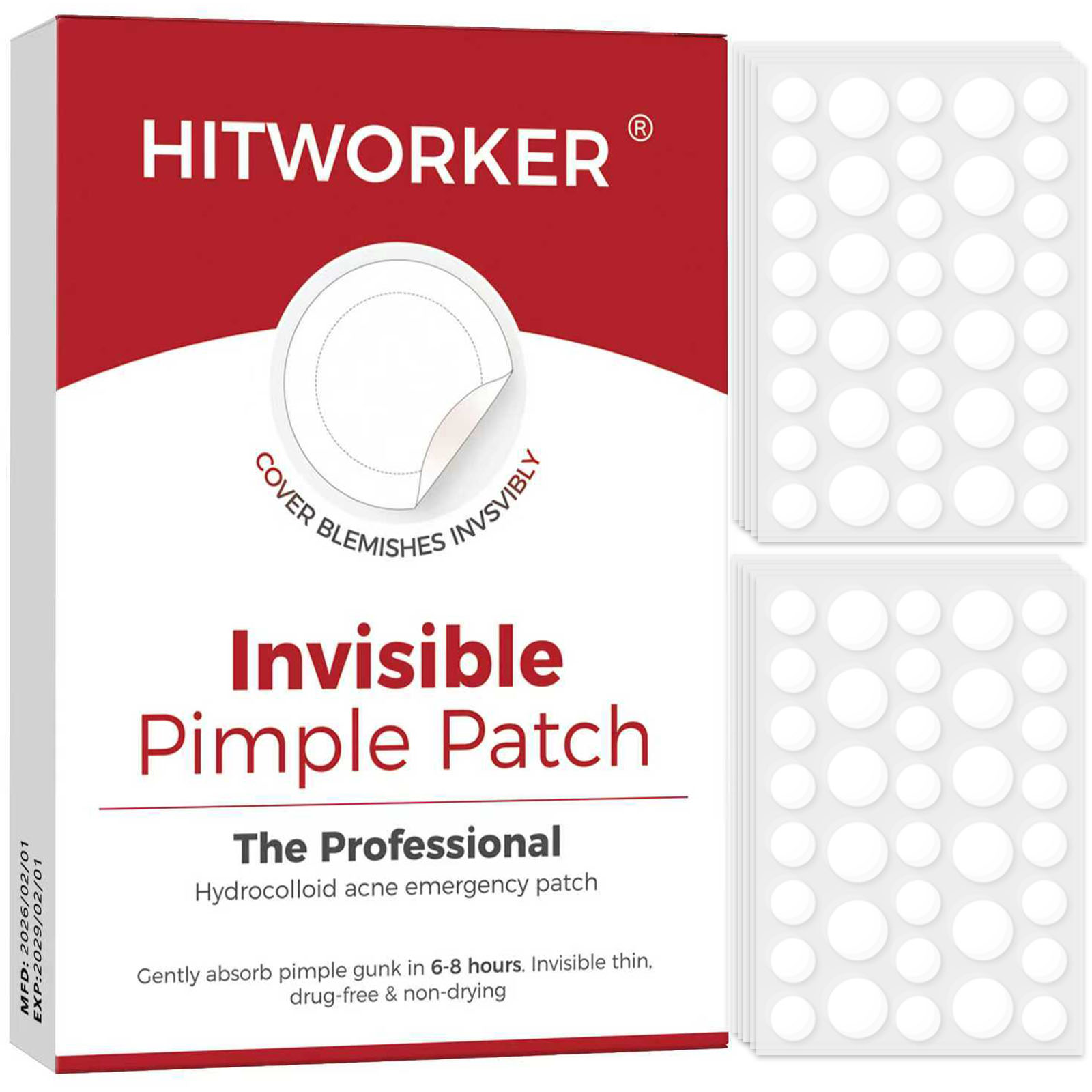Hydrocolloid Acne Patch - 36/360 Adesivos Hidrocoloides para Acne por