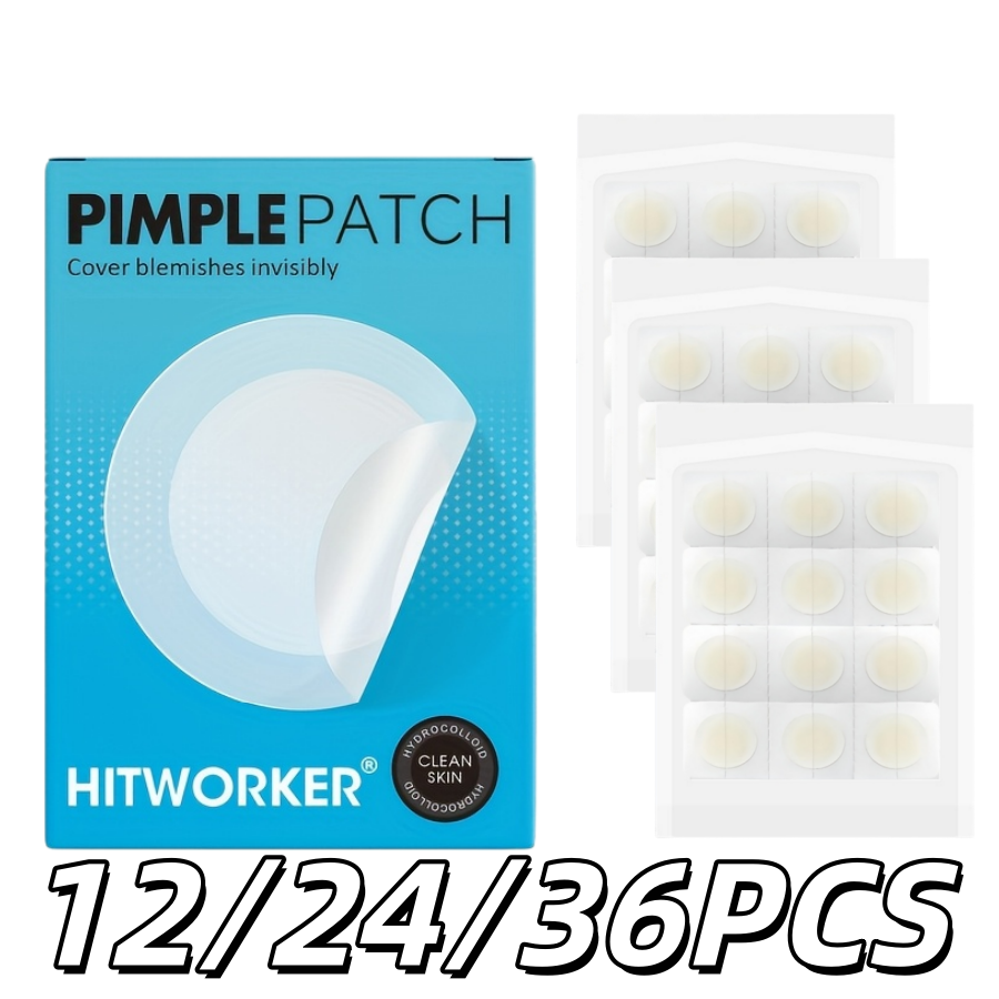 Hydrocolloid Acne Patch - 12/24/36PCS Adesivos de Hidrogel com Óleo