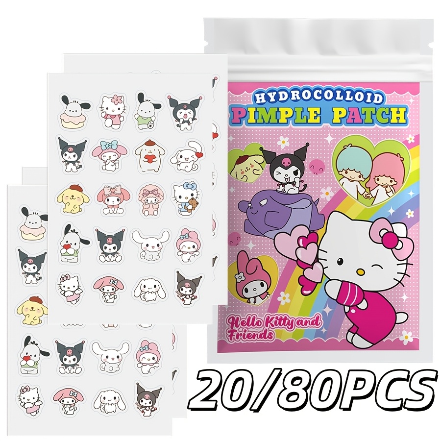 Hydrocolloid Acne Patch - 20/80PCS Sanrio Hello Kitty Adesivo hidrocolóide