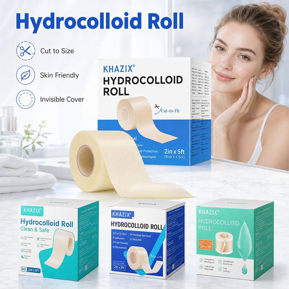 Hydrocolloid Acne Patch - Rolo de Adesivos Hidrocoloides para Acne,