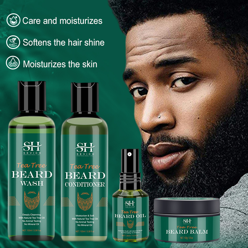 Tea Tree Spot Treatment - Conjunto de óleo de barba de