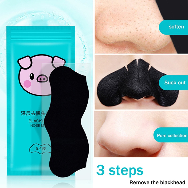5/15/25/50 pçs carvão de bambu - Charcoal Pore Strip avaliação e preço