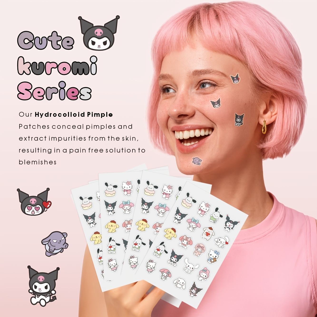 20/80PCS Sanrio Hello Kitty Ad - Hydrocolloid Acne Patch avaliação e preço
