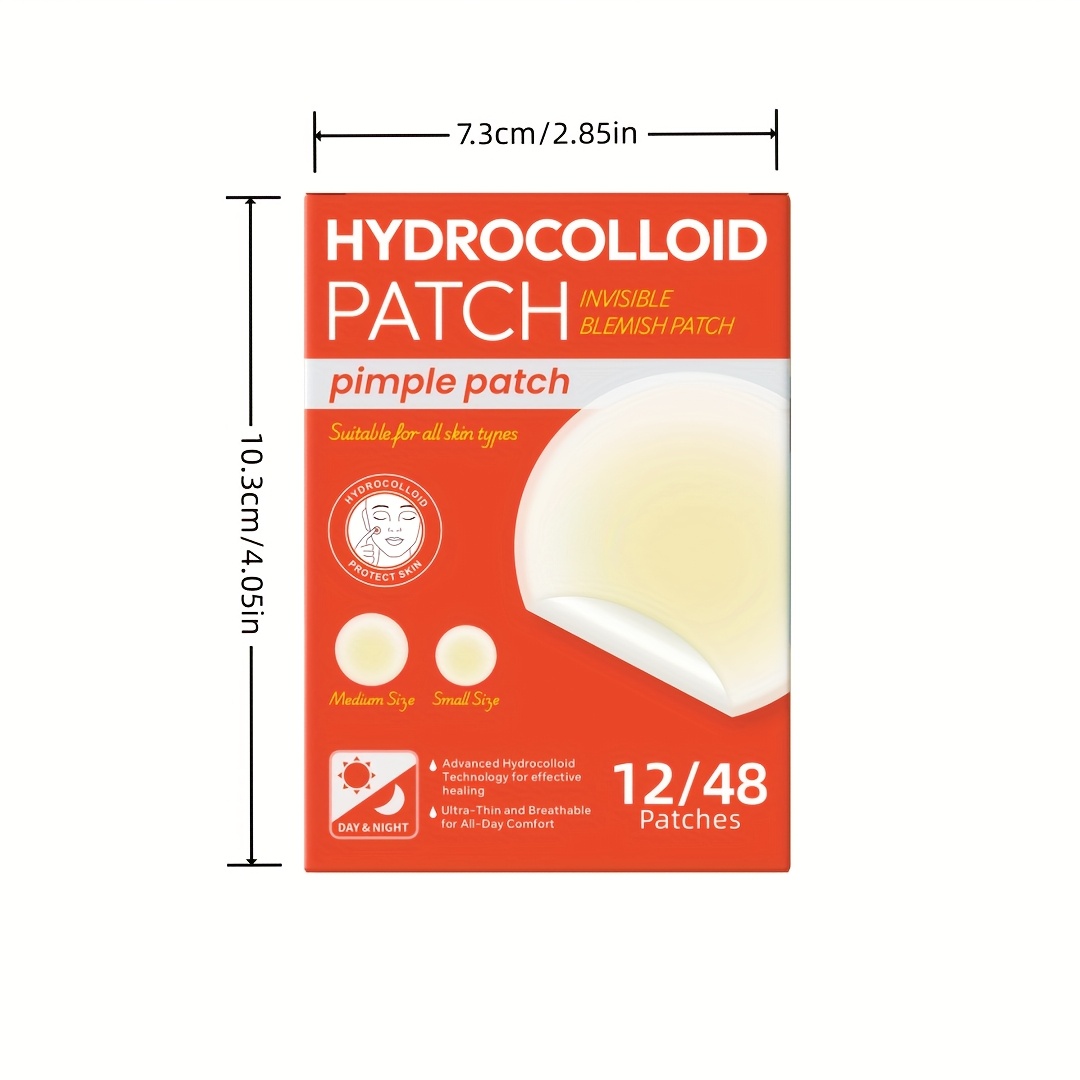 48 PCS Patches hidrocolóides p - Hydrocolloid Acne Patch avaliação e preço