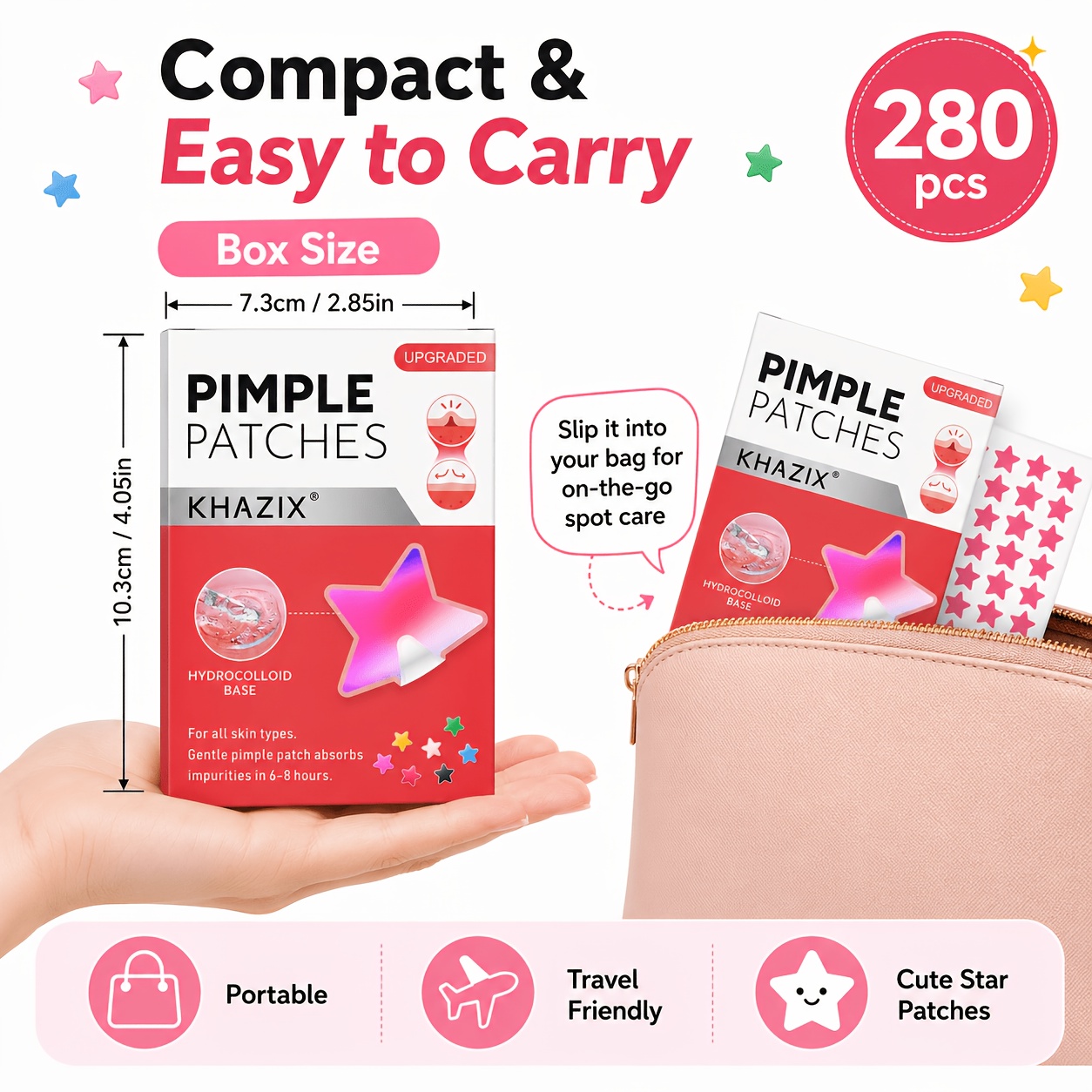 280 Adesivos Estrela para Espi - Hydrocolloid Acne Patch avaliação e preço
