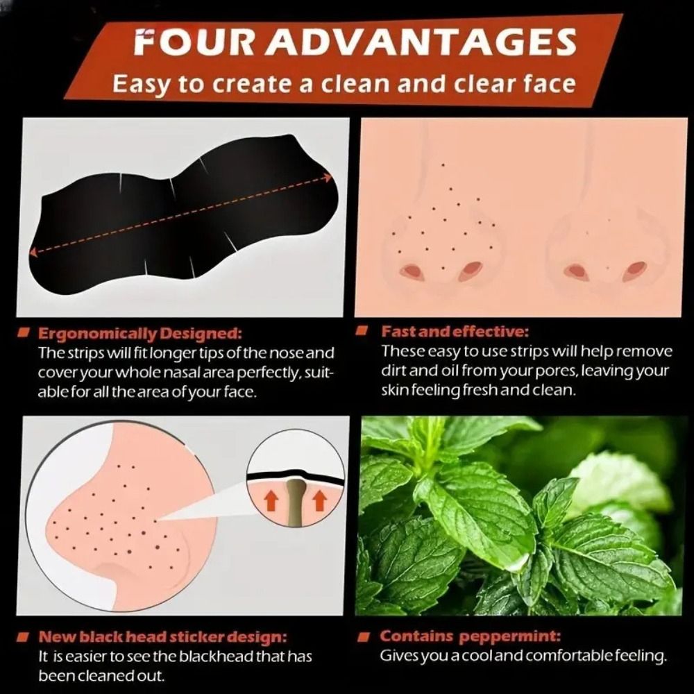 10 pçs nova limpeza profunda n - Charcoal Pore Strip avaliação e preço